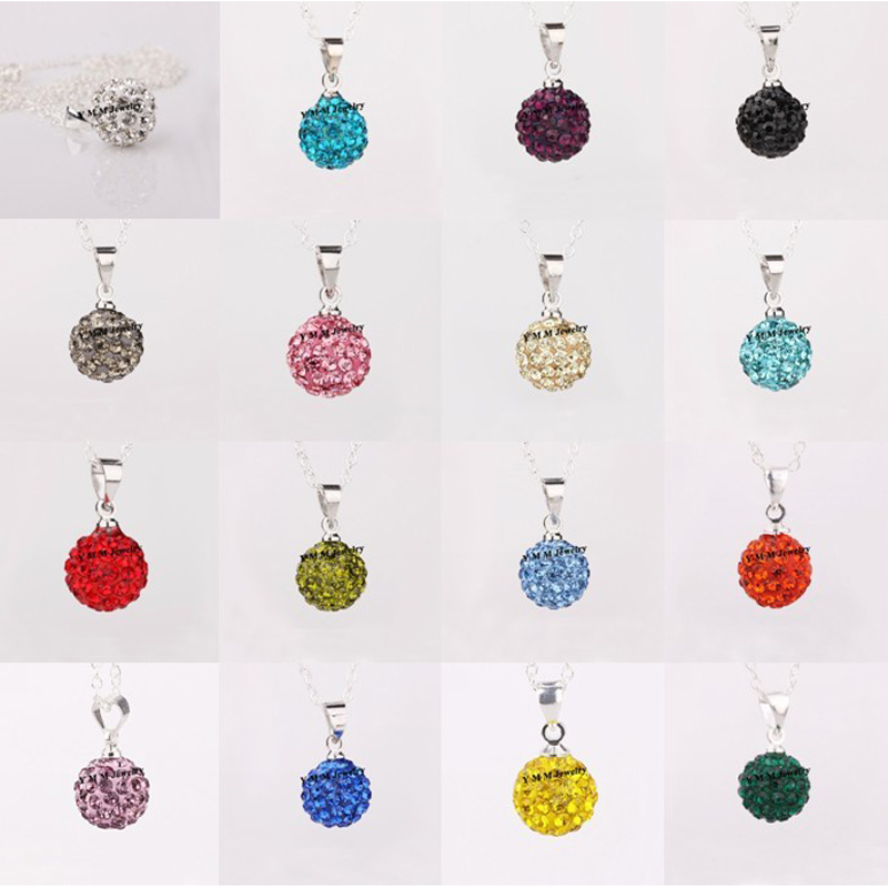 Options de mélange, boule Disco en argile de 10mm, pendentifs en cristal strass, vente en gros, 50 pièces/paquet