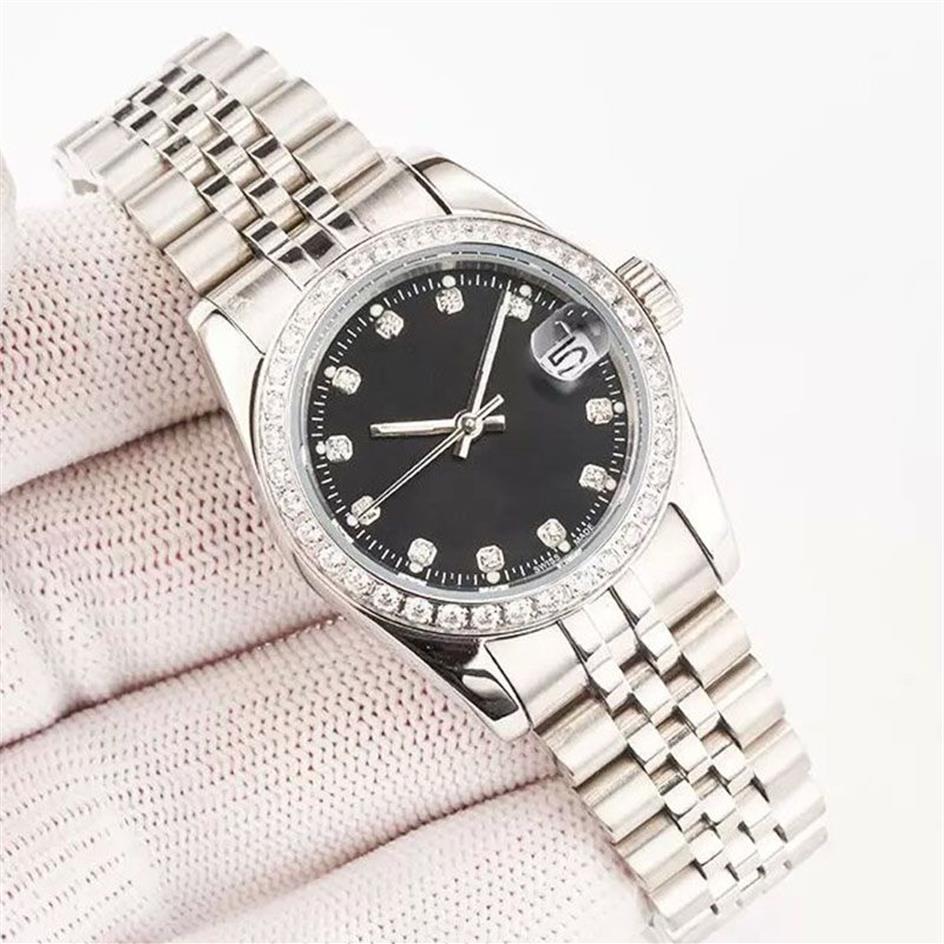 Titta på Womens Automatic Diamond Auto Date Watches 904L Rostfritt stål Montre Luxe 36 41mm Vattenbeständig Luminous Swiss Imitation3078