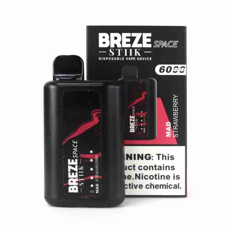 BREZE STIIK 6K PUFF BAR Vaporizer使い捨て電子タバコ蒸気ペン6000パフ大きな煙メッシュコイル蒸気