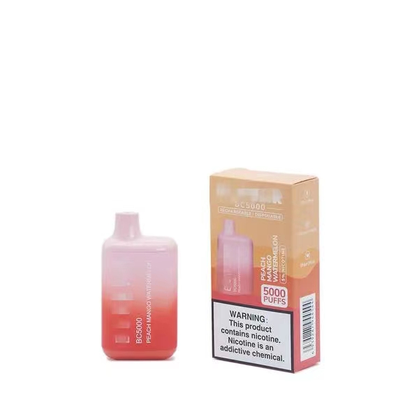 Boîte de cigarettes électroniques jetables de haute qualité BC5000 5000 bouffées de jus de 8 ml préremplies de 850 mAh batterie rechargeable jetables elfvape VS EB DESIRE BC 5000 plus bouffée