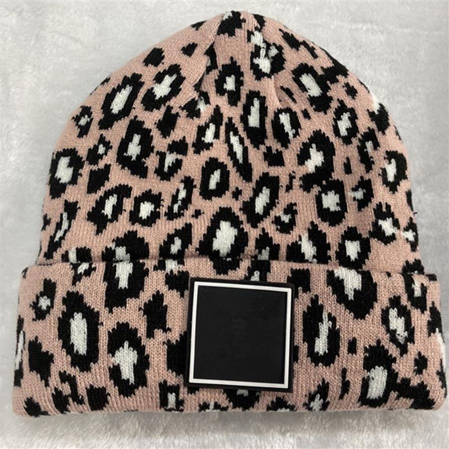 Cappello Beanie di design donna Uomo Marca Cappelli Skullies lavorati a maglia invernali Cappellino caldo cofano unisex da donna Cappellini leopardati2335