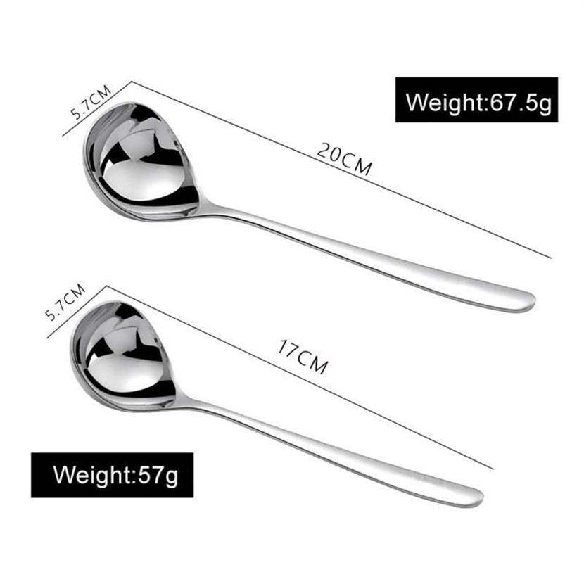 Cuillères coréennes en acier inoxydable, cuillère épaissie créative à Long manche, Pot El Pot louche à soupe, outils essentiels de cuisine à domicile H2216P