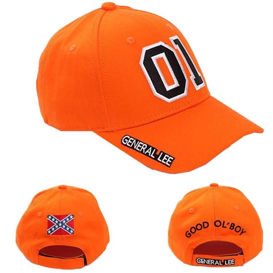 Sonstiges Event Partyzubehör General Lee 01 Cosplay Hut Stickerei Unisex Baumwolle Orange Good OL' Boy Dukes verstellbar Baseball306B