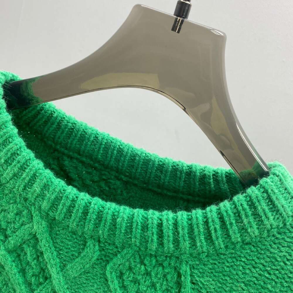 maglione da uomo Maglione lavorato a maglia a maniche lunghe europeo LO alla moda con corda intrecciata 3 giunzioni Autunno Inverno Nuovo maglione, stesso stile uomo e donna