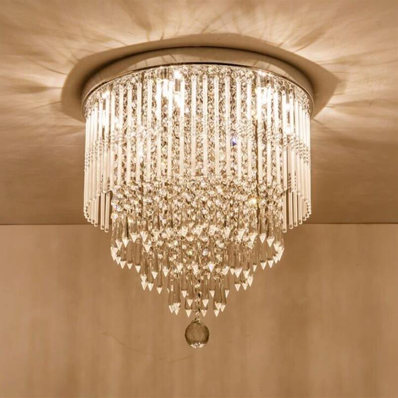 Lampadario di cristallo moderno K9 Illuminazione Lampada da soffitto a LED da incasso Lampada a sospensione sala da pranzo Bagno Camera da letto Livingro343T