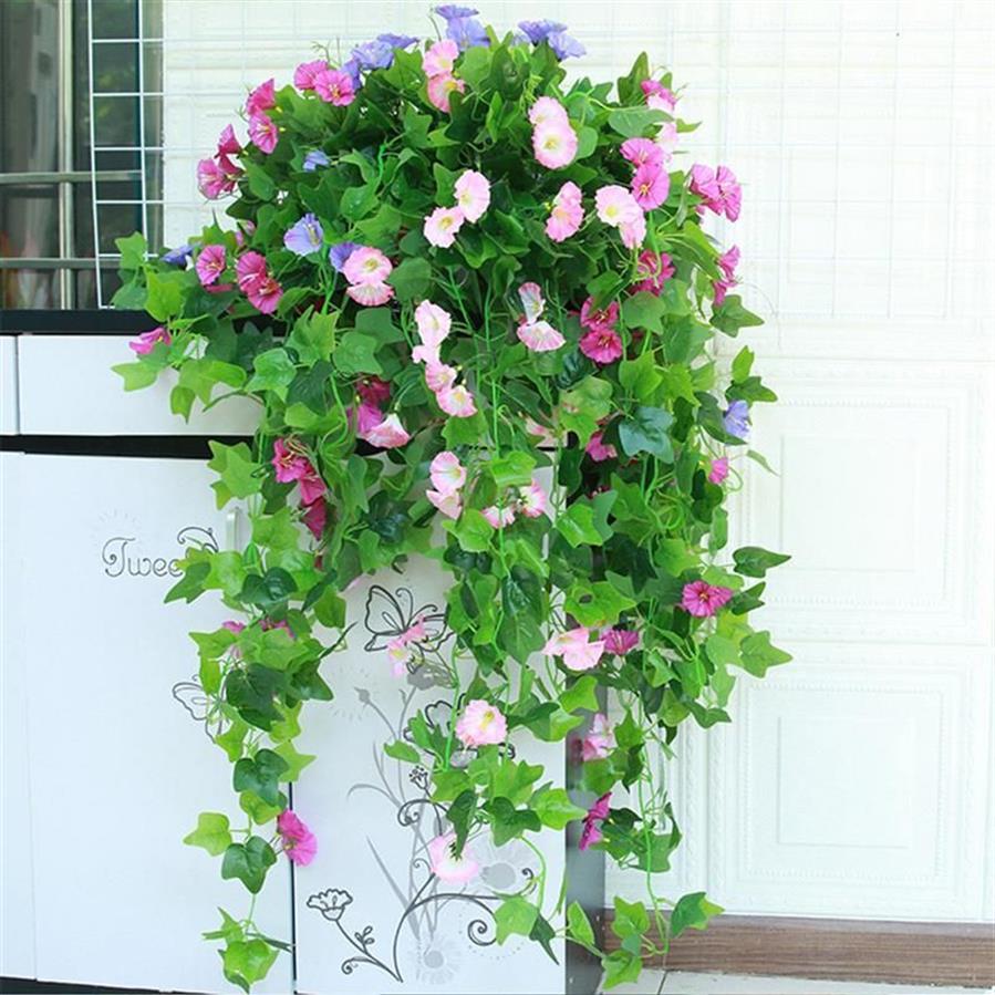 Ghirlande di fiori decorativi Seta artificiale Morning Glory Falso Tromba Fiore di alta qualità la decorazione della tavola fai da te di nozze Bulk 303Z