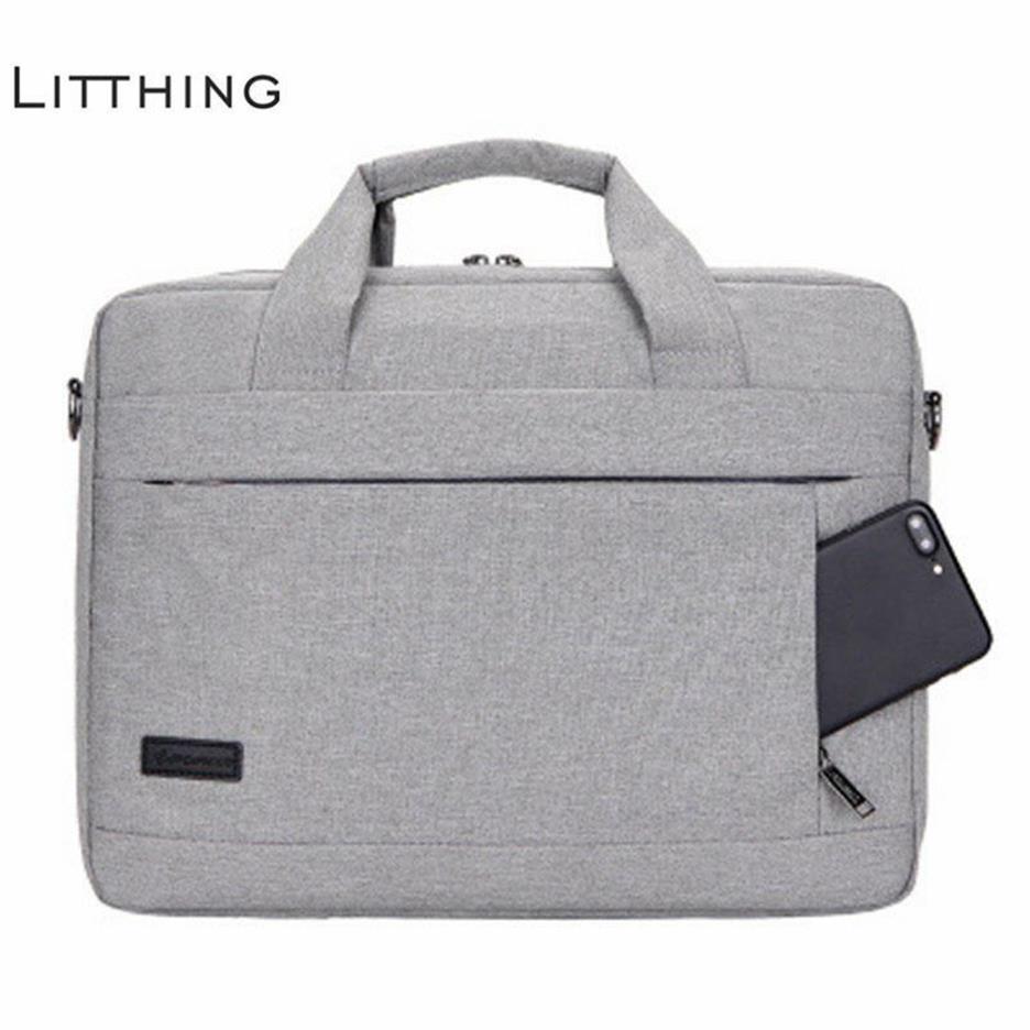 Litthing Große Kapazität Laptop Handtasche Für Männer Frauen Reise Aktentasche Bussiness Notebook Tasche Für 14 15 Zoll MacBook Pro PC J190721351i