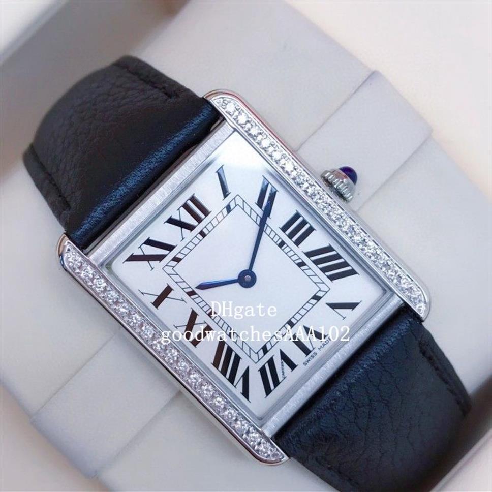 Montre classique pour femmes, série W1018355, cadran blanc, bracelet en cuir, VK, chronographe à Quartz, travail pour femmes, 268I