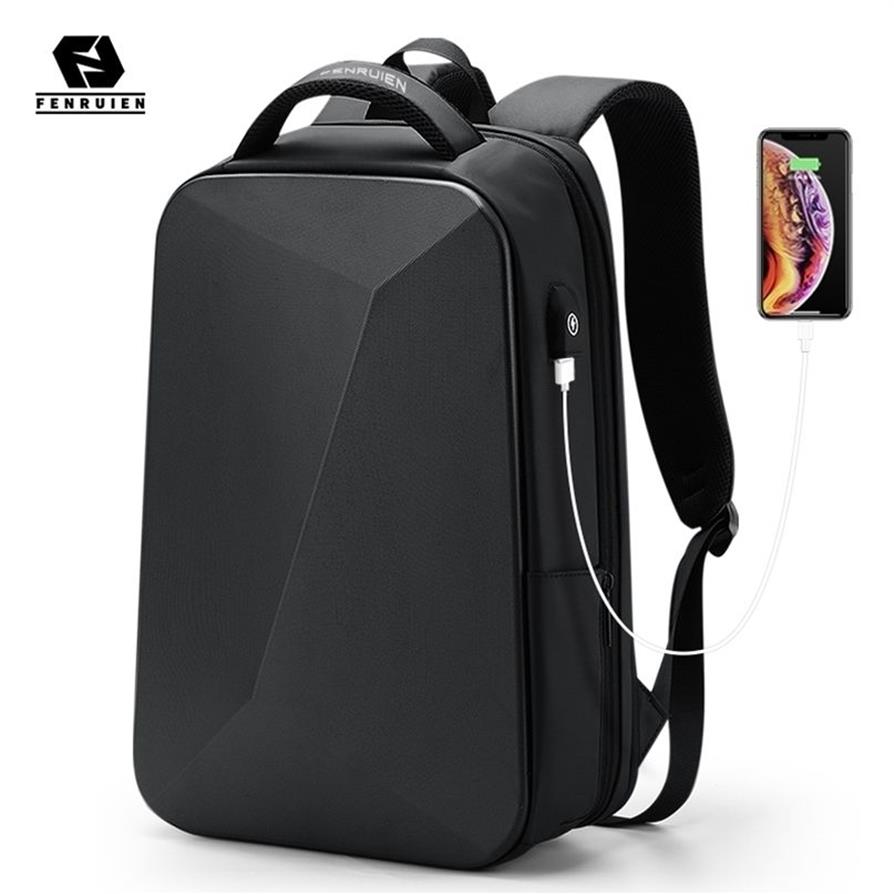 Fenruien Fashion Multifunction Hard Shell Series Backpack Men Anti Diefstal Waterdichte laptop Business Travel 220224236K