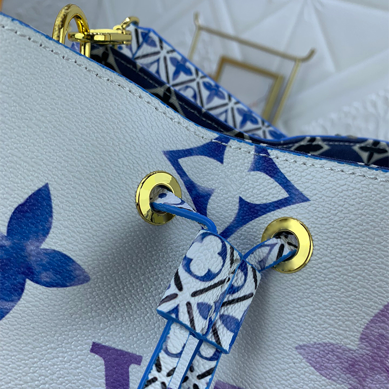 Designer tassen voor dames Schoudertas Handtas Luxe Crossbody Tas hoge capaciteit nieuw leer oude bloem emmer tas beroemde Handtassen met trekkoord portemonnee