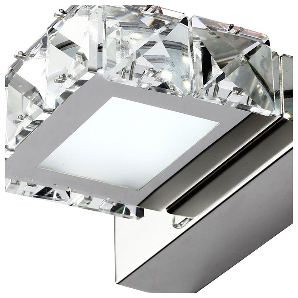 Led k9 lâmpada de parede de cristal luzes do banheiro gabinete mirrormake-up iluminação-aço inoxidável luz interior 3-luz white253p