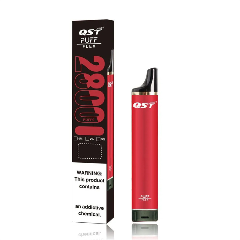 Tillverkare Direct QST flex 2800 puffs engångsvape 8 ml Förfylld luftflöde justerbar avtagbar e Cigarett Portable Vaping Stick 25 smaker