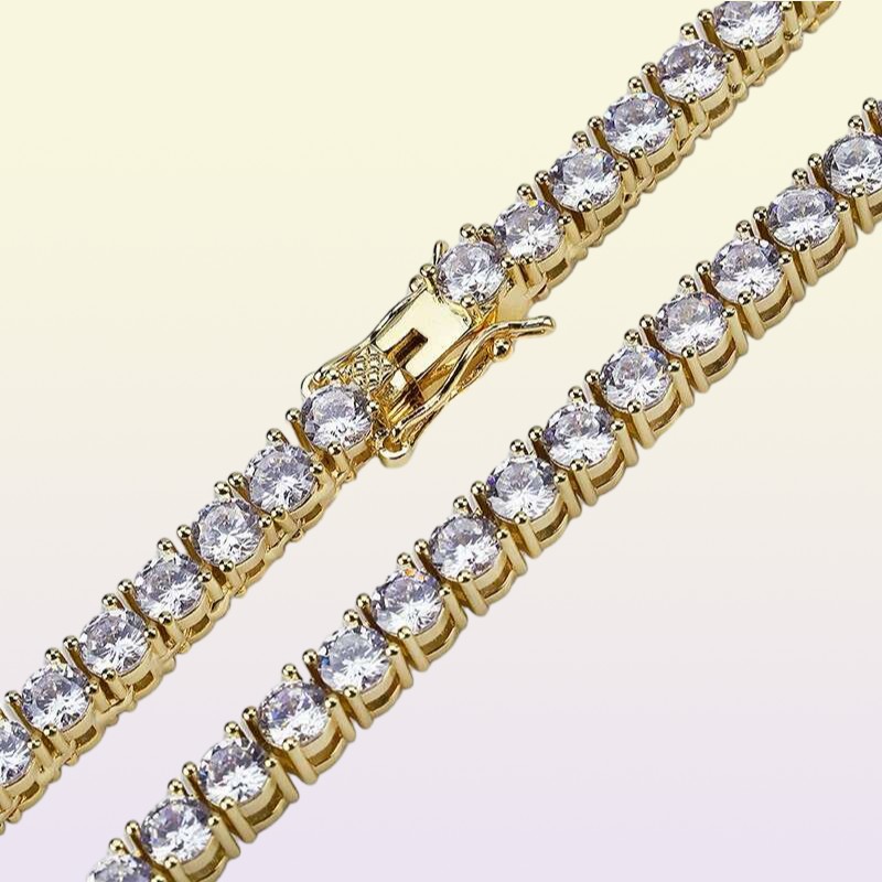 hiphop 7 inch 8 inch 5 mm tennisarmbanden voor mannen luxe Cubaanse ketting diamanten armband 18k verguld koper zirkoon goud silv3521564