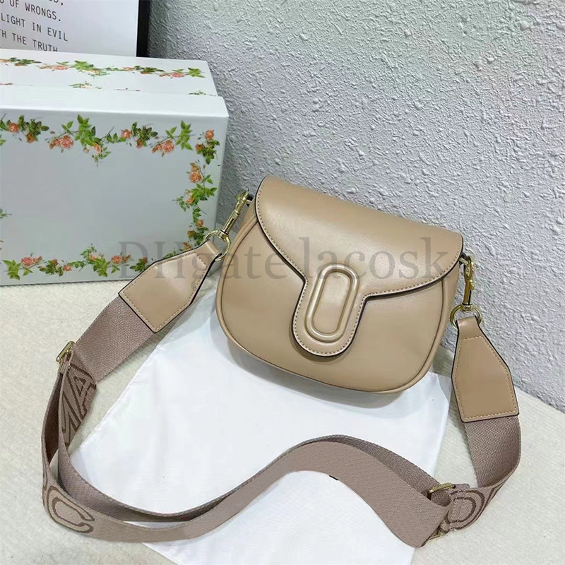 Designer Crossbody Dames Schoudertassen Nieuwe Mode Meisjes Zadel Kleine Handtassen Veelkleurige Portemonnees met Brede Letterriemtas