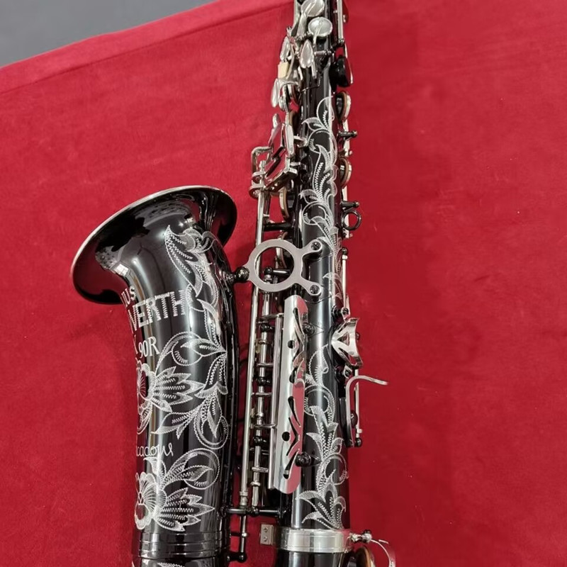 Kopiuj Niemcy JK SX90R Keilwerth Woodwind Alto Saksofon Brass Nowy czarny NICKEI Profesjonalny instrument muzyczny z ustnikiem saksofonowym