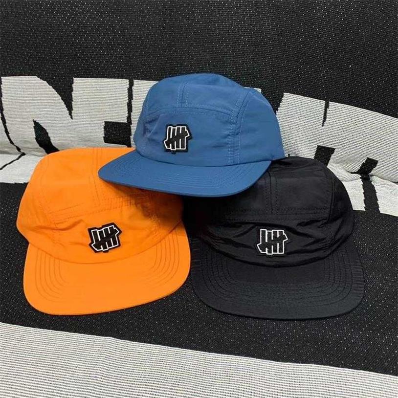 Casquette de camp légère à 5 panneaux Casquette de baseball réglable Snapback Hip Hop Casquettes de camionneur pour hommes Femmes Papa Chapeau Été Casual Pare-Soleil G269p