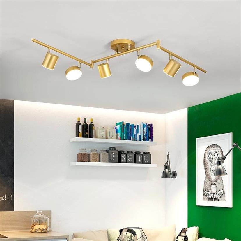 Tavan Işıkları Modern Altın Lamba Restoran Masası Yaratıcı Kişilik Oturma Odası Flush Mount LED LED FIXTURE304P