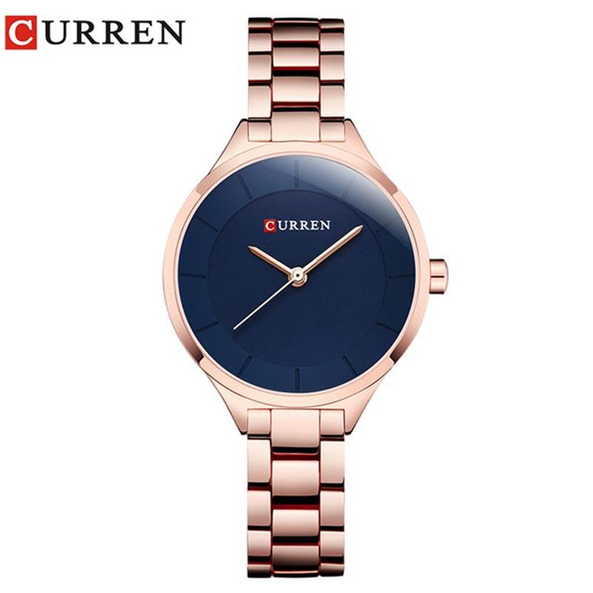 Часы Curren, женские часы известного бренда, водонепроницаемые женские часы из нержавеющей стали, водонепроницаемые женские часы для женщин Bayan Kol Saati 201114186h
