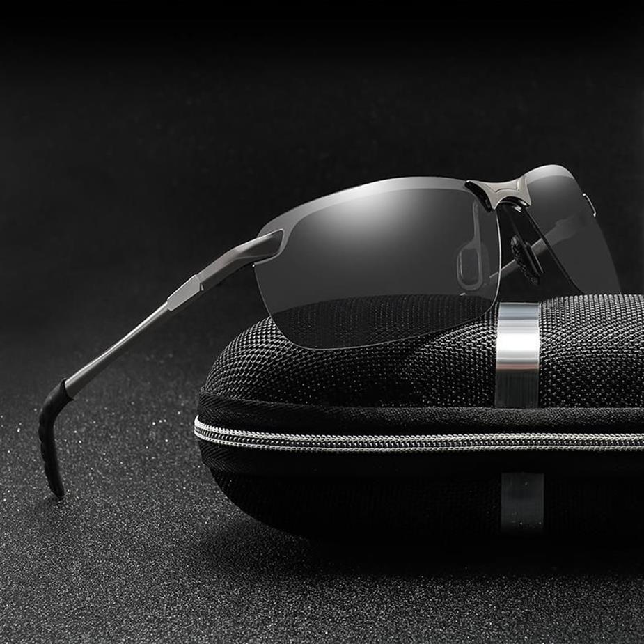 Fahren polaroid Sonnenbrillen Metall Rahmen Sport Sonnenbrille Männer polarisierter Vintage -Fahrer Retro -Brille für UV400286R
