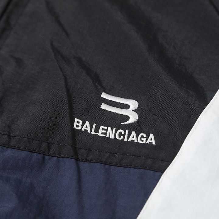 Giacca da uomo Cappotto Balenciigss 2023 Chaopai Nuovo stile da passerella Standard Doppia b Ricamo Indaco Patchwork Abbigliamento sportivo 7ev7