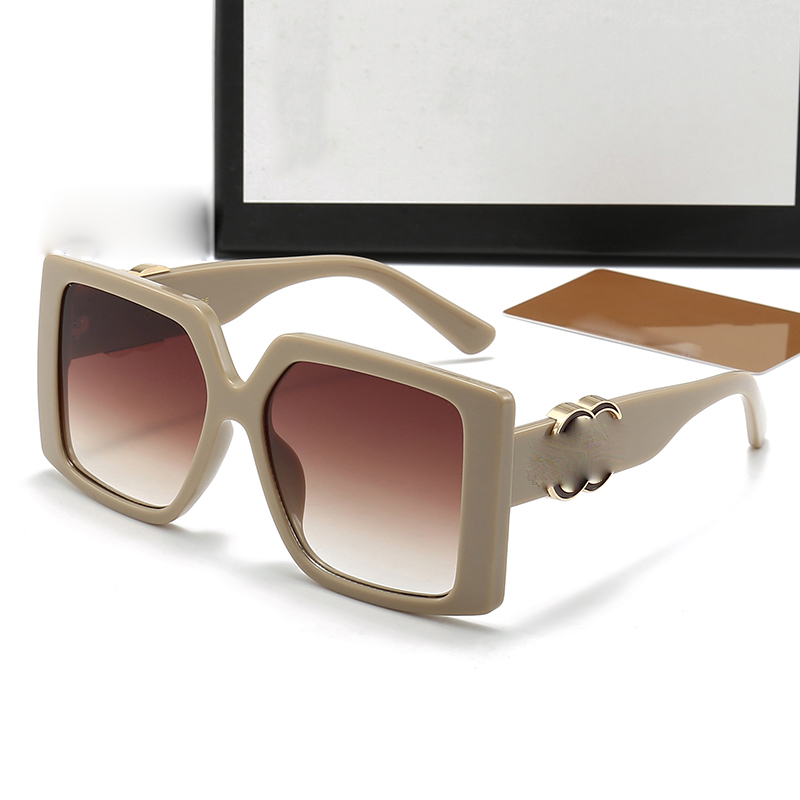 Zonnebrillen modieuze dameszonnebril met vierkant frame en groot frameontwerp, gepersonaliseerde gradiëntkleur, stralingsbestendige retro-bril