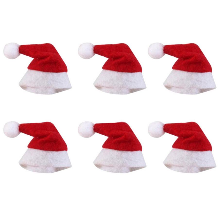 Mini chapeau de noël, chapeau de père noël, sucette, Mini cadeau de mariage, casquettes créatives, ornement d'arbre de noël, décoration 285g