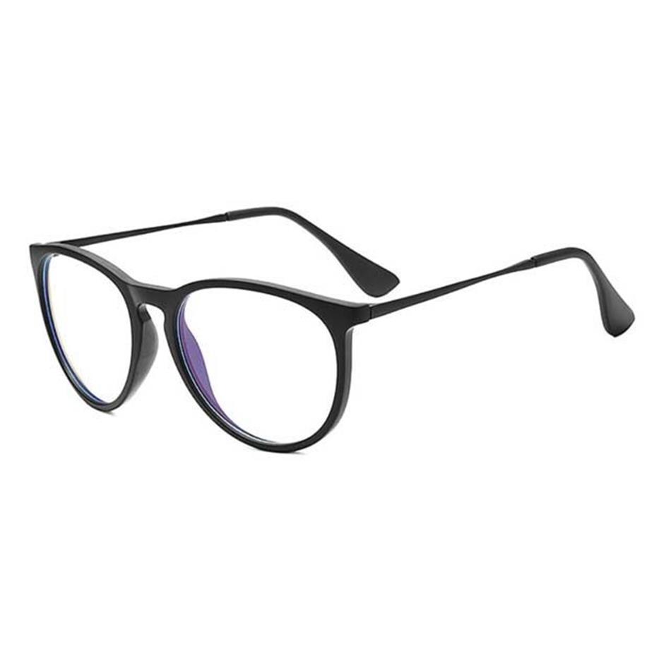 Montature occhiali rotondi classici Uomo Donna Occhiali da vista con montatura in metallo con blocco della luce blu Occhiali da vista Gafas de sol con bag325G