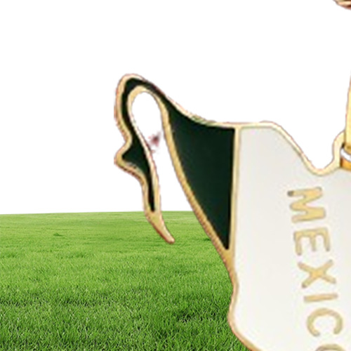 Mexico kaart vlag hanger ketting voor vrouwen meisjes Mexicaanse kaarten ketting Jewelry281P5362159