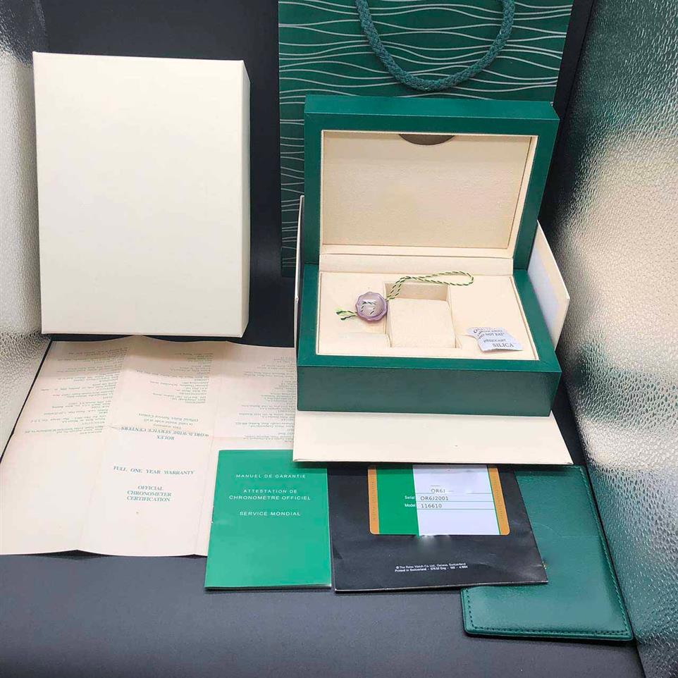 Coffret cadeau de qualité vert foncé pour boîtes SOLEX, livret de montres, étiquettes et papiers en anglais, boîtes de montres suisses To185q