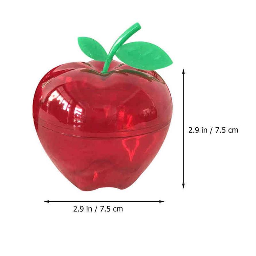 12шт Рождественская пластиковая коробка для хранения шоколадных конфет в форме яблока, красная AA220318252d
