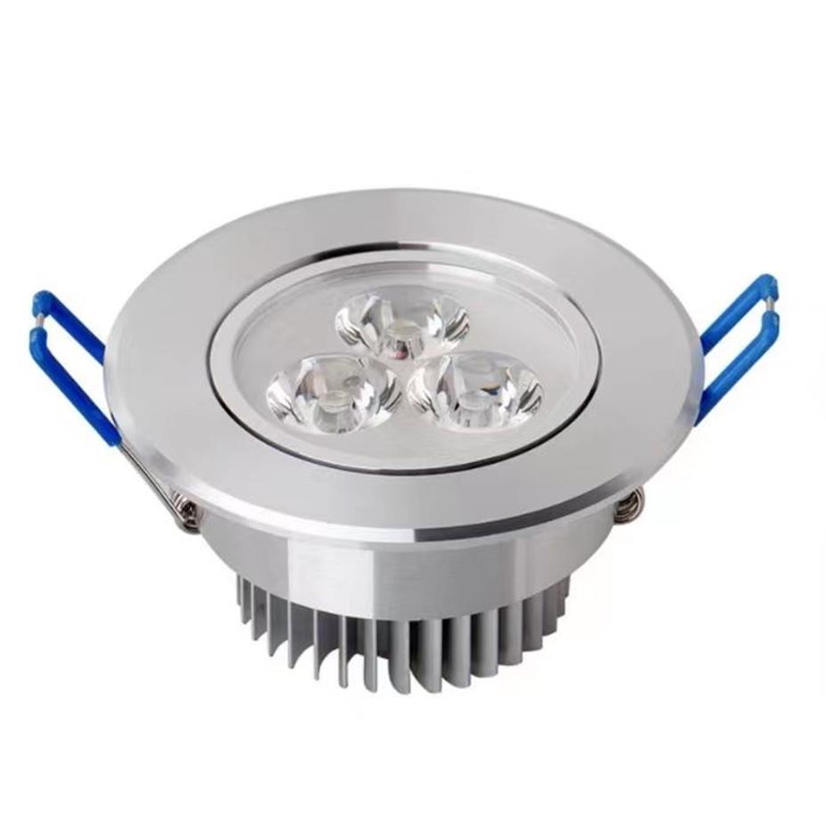 Encastré LED Downlight 9W Dimmable plafonnier AC85-265V blanc chaud blanc LED vers le bas lampe en aluminium dissipateur de chaleur lampe de commodité LED l2688