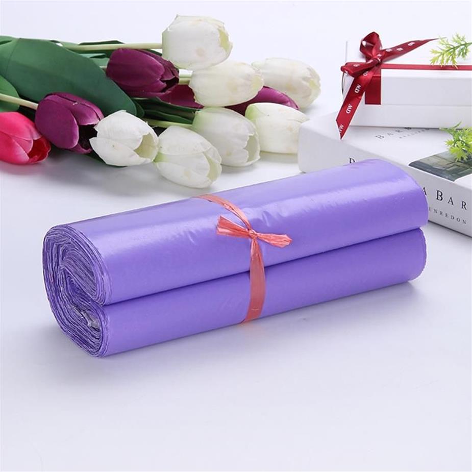 Envoltório de presente Roxo Courier Mail Embalagem Sacos Envelope Bulk Suprimentos Pacote Plástico Auto-adesivo Mailing Bag Poly Mailers275S