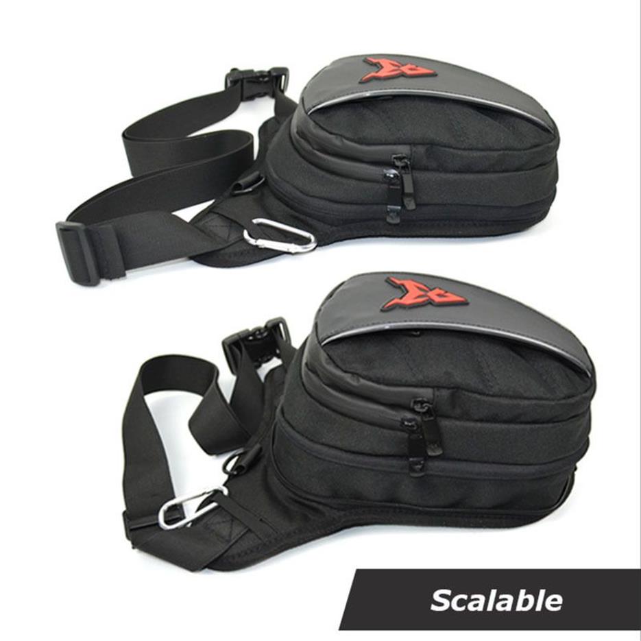 Sac à jambe de goutte de moto multifonction Sag de moto Oxford Men Outdoor Men Sac de taille décontractée Fanny Pack Moto Biker Sacs M303L