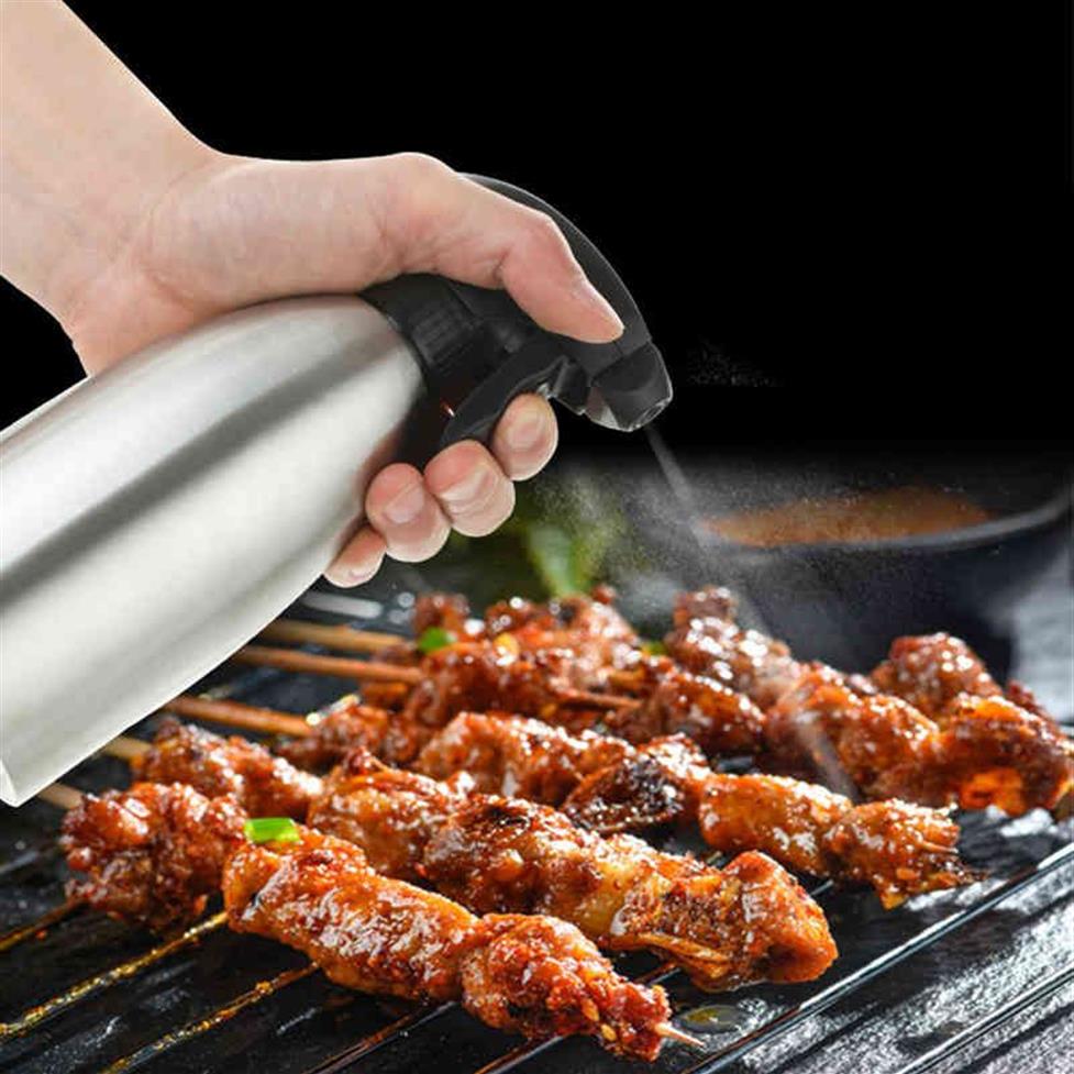 1 stycke köksverktyg pump spray flaska olja grill grill matlagare oliv rostfritt stål 210423277l