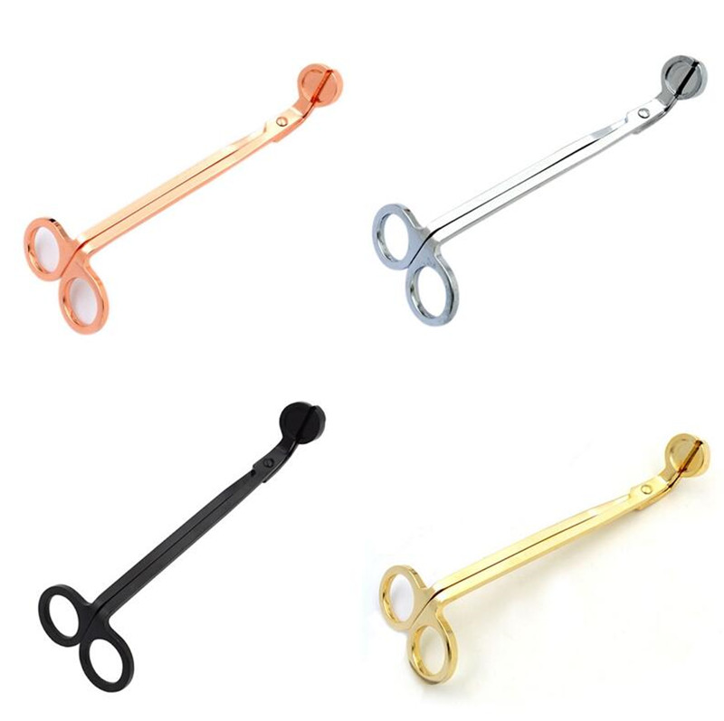 Rostfritt stål Candle Wick Trimmer Oil Lamp Trimmer Scissors Cutter Tool Hook Trim Wicks förlänger livet på Candle Tool