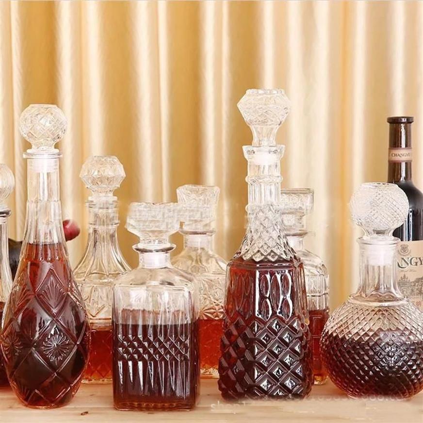 Verres à vin 900 ml 1000 ml carafe de bouteille en verre transparent de haute qualité GLA-131302h