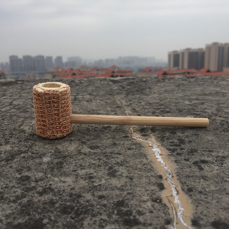 New Style Natural Corn Cob Wood Pipes Portable Tobacco Smoking Tube Innovative Design Bamboo Wooden Mouthpiece Holder Handpipes