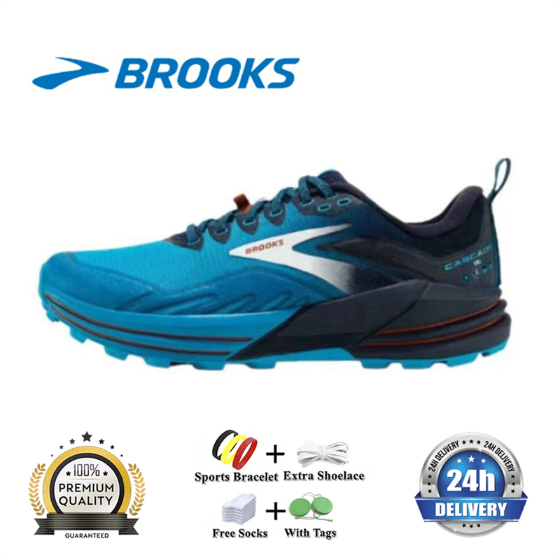 2024 Nuove Top Brooks Cascadia 16 Mens Running Scarpe Hyperion Tempo Tripli allenatori di moda a maglie bianche da esterno Sneaker sport sport casual jogging walking 77