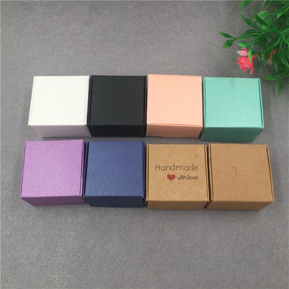 4x4x2 5cm square box DIY handmade wedding cake candy chocolate box Cute Mini soap232r