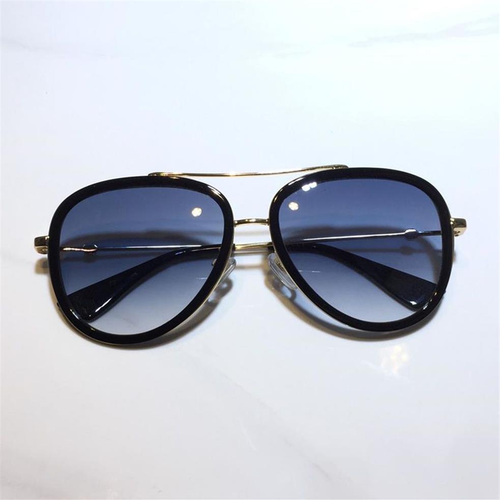 0062 Okulary przeciwsłoneczne dla kobiet klasyczne letnie styl mody metal i deska popularne okulary oczu najwyższej jakości okulary UV Protection197n