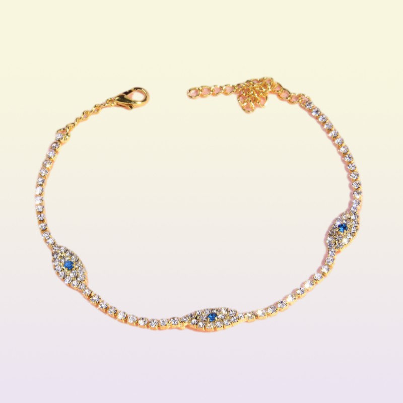 European and American Fashion Trend Golden Color Anklet Demon Eyes Simple Personality Geometric Sexy Retro Gift9230437