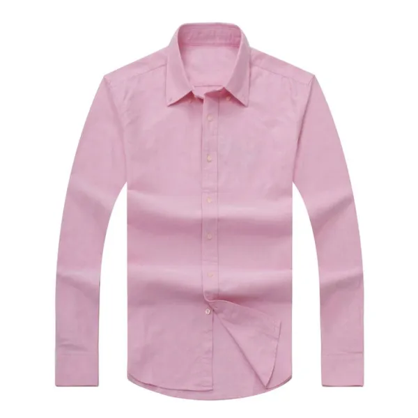 2017 new autumn and winter men`s long-sleeved cotton shirt pure men`s casual POLOshirt fashion Oxford shirt social brand clothing lar