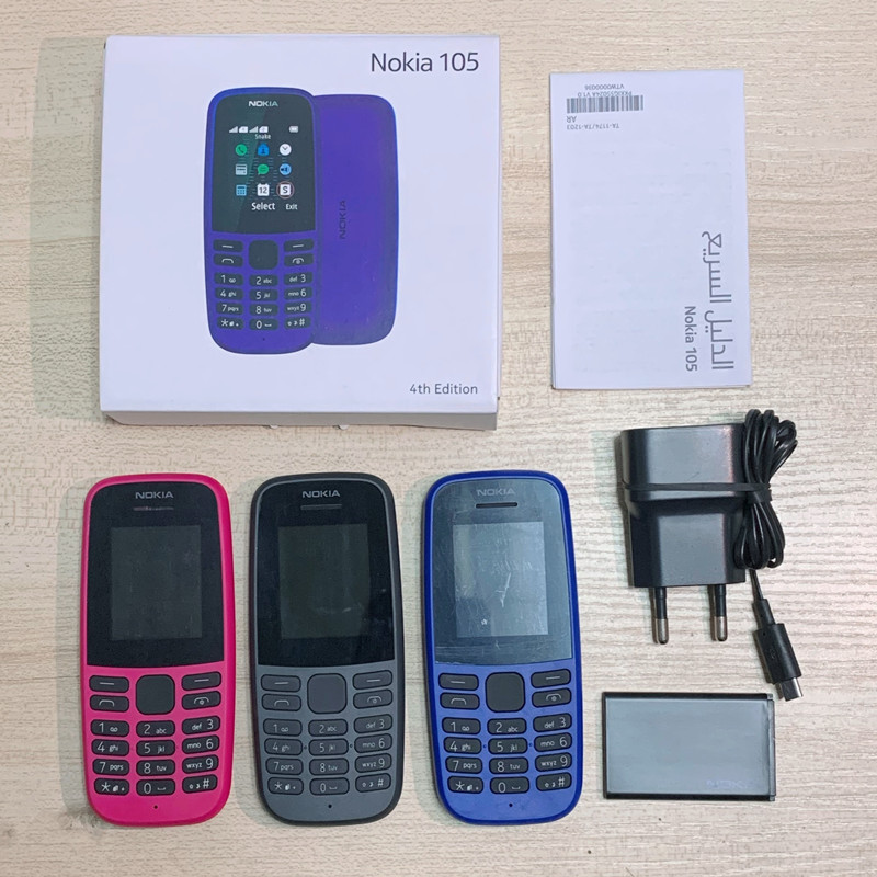 Téléphones portables d'origine remis à neuf Nokia 105 GSM 2G pour étudiants personnes âgées cadeau nostalgique téléphone double SIM