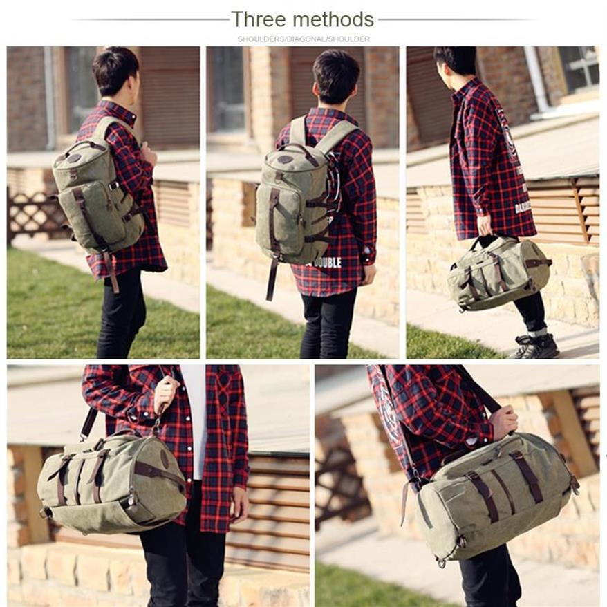 3in1 Vintage Backpack Travel Bag Men Male Backpacks School Bags Large Capacity Back Pack Portable Duffel Bag Pack For Girls Boys245r