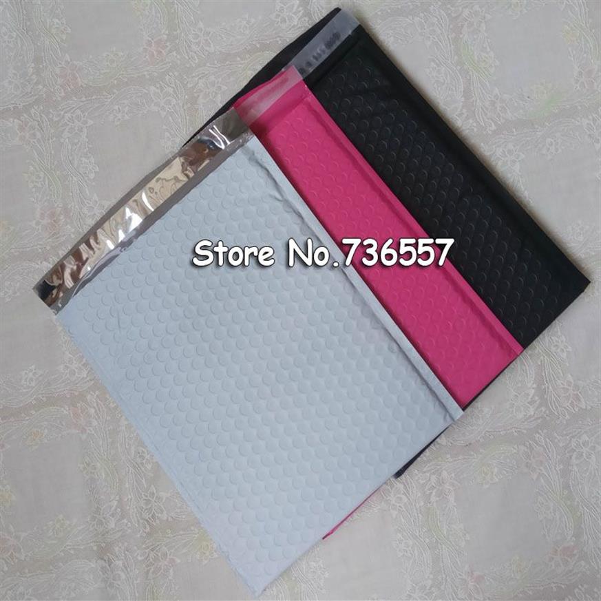 25 pièces enveloppe d'emballage grands sacs enveloppes rembourrées blanc rose noir bulle Mailers bulles poly mailer polymailer2211