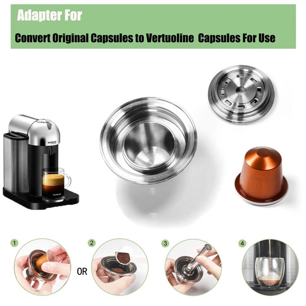 Adapter för konvertera originalkapslar till vertuolinkapslar för användning av kaffekaps C0316187J