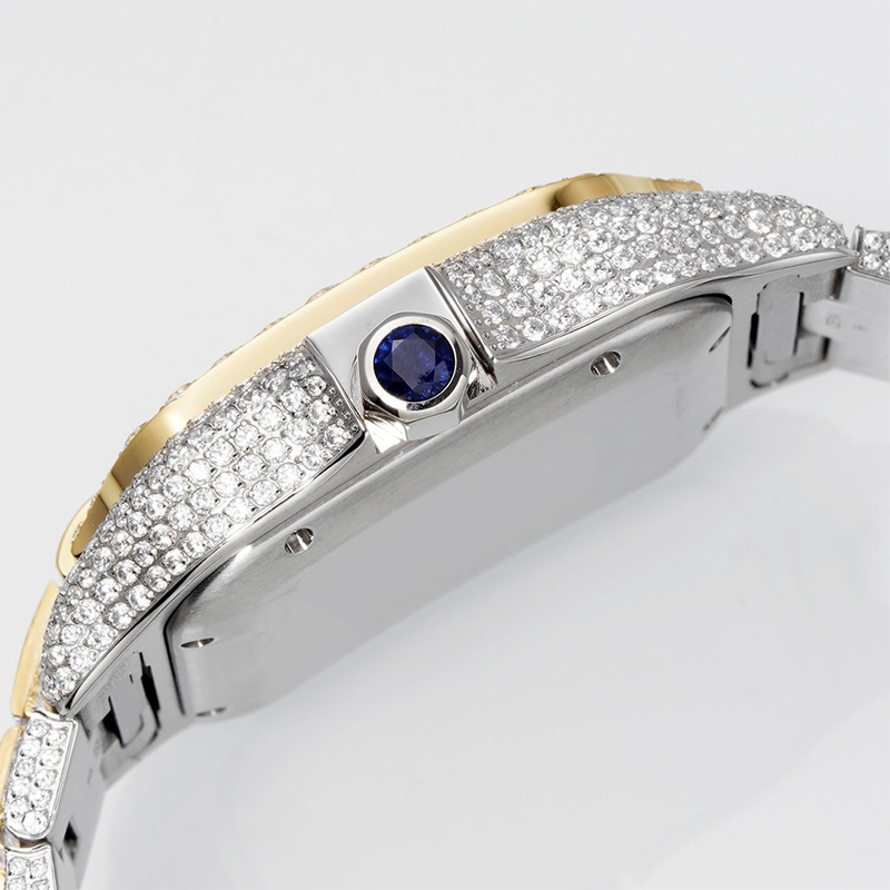 ダイヤモンドウォッチメンズラグジュアリーウォッチ40mm 2824ムーブメントサファイアガラスデザイナーウォッチ904Lダイヤモンドブレスレット折りたたみバックル高品質の腕時計