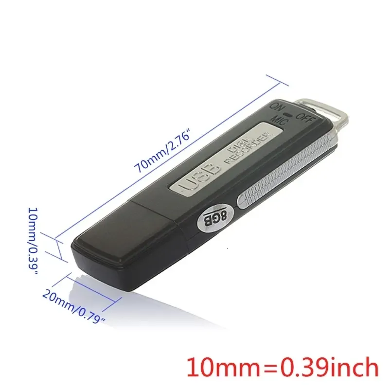 Digital Voice Recorder 4G 8G 16G 64G Voice Activated Recorders Security Mini USB Flash Drive Recording Dictaphone