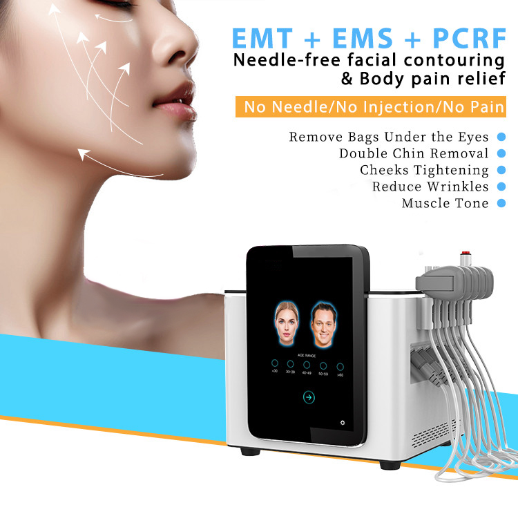 Pe-face EMS FACE WRINKLE除去防止電磁顔面筋肉は顔を持ち上げる肌を締めますPEフェイスマシン