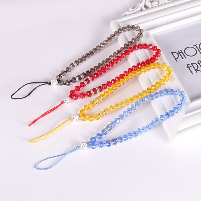 Cell Phone Straps Charms Bright Crystal Hanging Rope Diamond Inlay Short Mobile Inlaid Women's Bracelet Wrist strap Lanyard Beads Chain Accessories Gift 2024